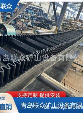 联众供应B650EP800/4(5+2)大倾角挡边输送带环形橡胶带可安装
