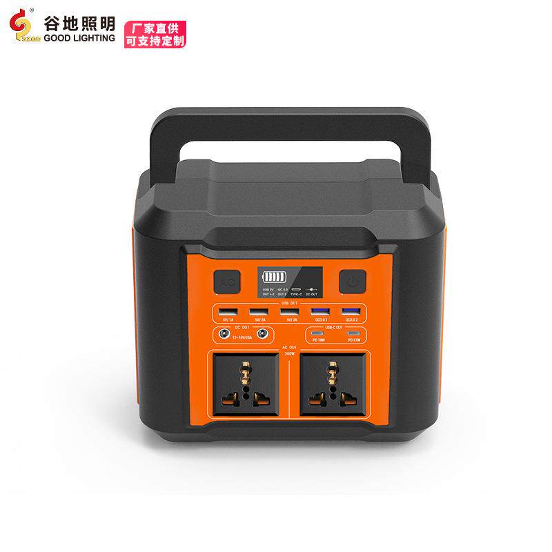 热款储能电源300W便携式应急移动太阳能配电箱LED照明led灯