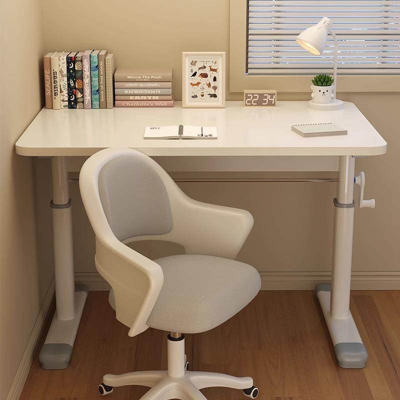 2024新款儿童学习桌小学生书桌家用升降写字桌椅套装专用实木桌子