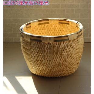 柳条笆斗柳条筐竹筐收纳筐市卖场舞台影视道具农家手工结婚