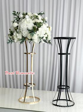 热销新款婚庆布置道具铁花摆件礼艺主架桌中心装饰婚摆件WQT花器