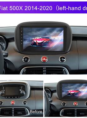 用于菲亚特500控X左肽14-20款中大屏车载Carpay汽l车中控301一体