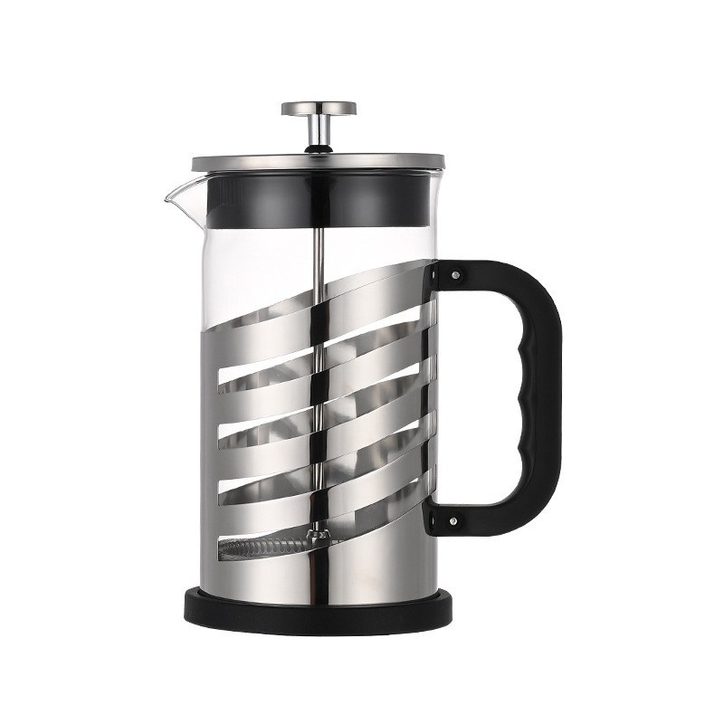 加厚耐高温玻璃法压壶家用冲茶器不锈钢过滤手冲咖啡壶.过滤泡茶