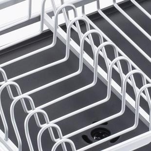 碗碟架接水盘厨具架单JH A6002层餐银色量大价优铝金房收合纳架欧