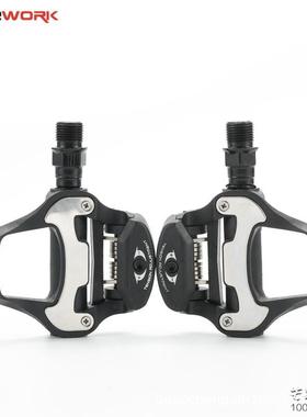 公路山含自行车锁培踏超轻铝自锁脚踏R5地50R5VEO40轴承林脚蹬锁