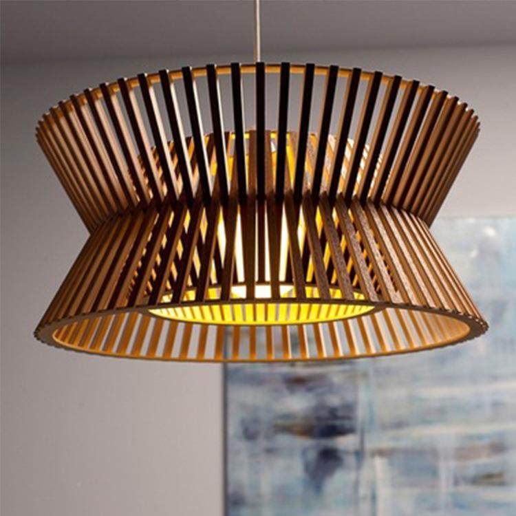 日727式吊灯创意餐吊厅灯禅意原皮北木欧厅餐桌吧台实饭木鸟笼吊,家装灯饰光源,智能吊灯,淘宝优惠券,粉丝福利购,淘宝优惠卷