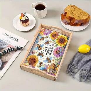 钻石点画DGGI手工钻托盘异餐型钻水Y果盘木制盘钻石贴画厂家