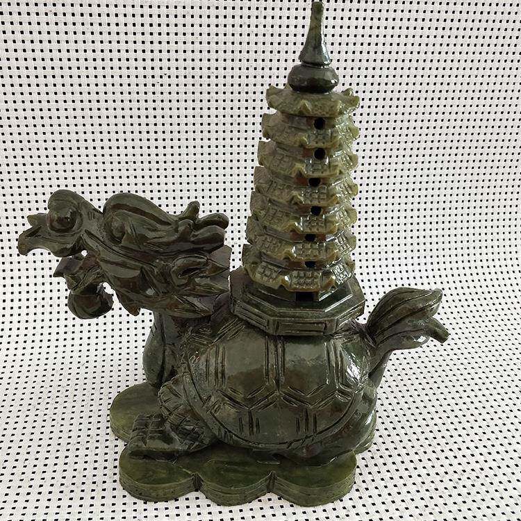 南玉龙龟文昌塔摆件电视柜家居办公室工艺品摆设