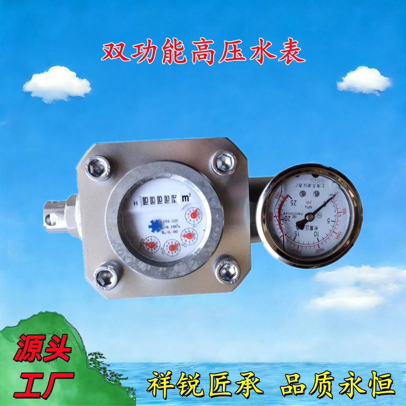 矿用高压水表SGS双功能煤层注水表25mpa矿用高压流量计16mpa