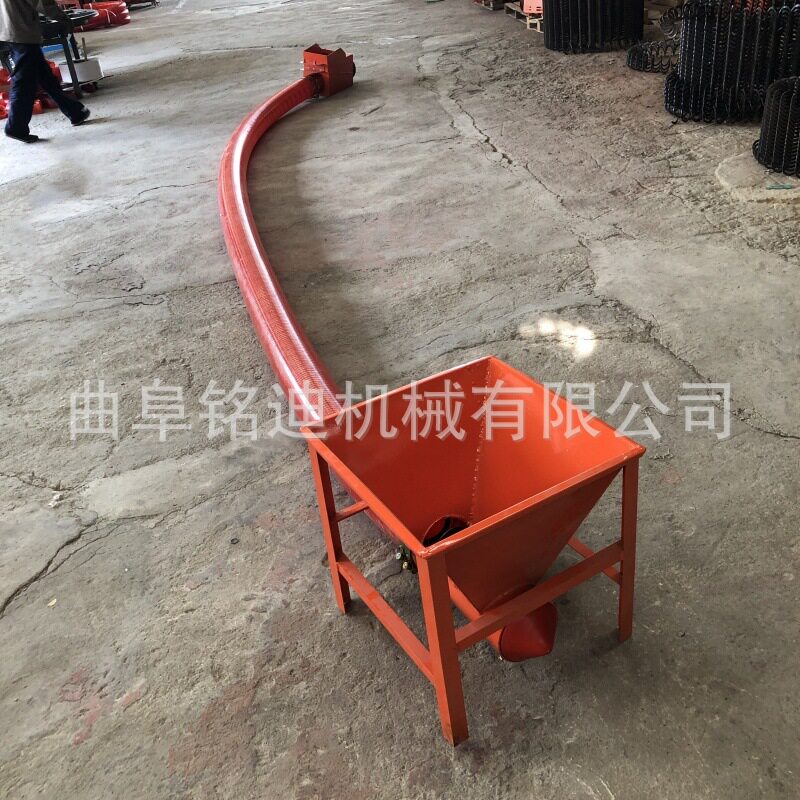 汽油版软管吸沙机中驱螺旋输送机厂家单驱输送吸粮机