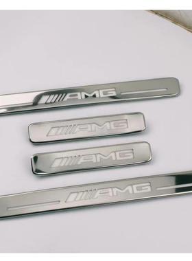 19-23benz奔驰大G级W463W464G63AMG带灯门槛条迎宾踏板白金款