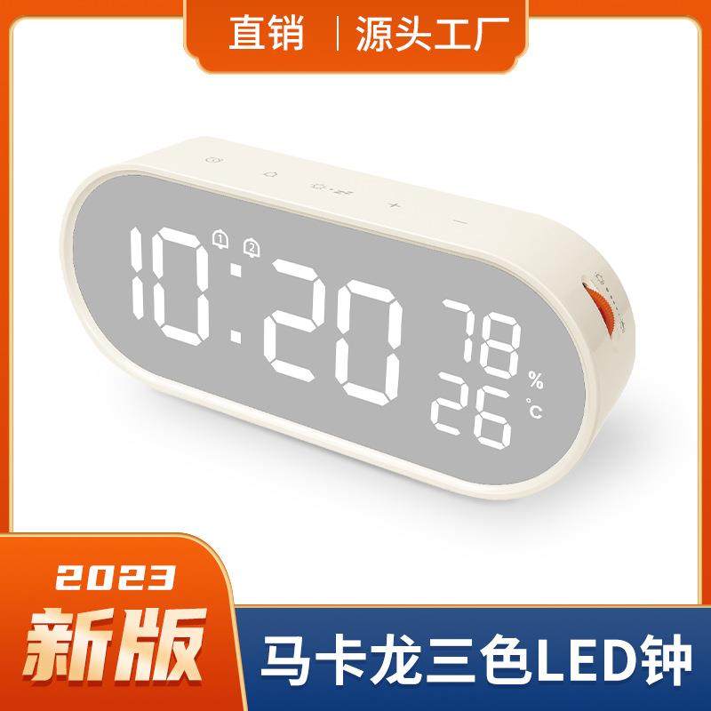 热销LED闹钟镜面钟触摸双闹钟温湿度电子钟USB无级背光时钟,纺织面料/辅料/配套,纺织机械配件,淘宝优惠券,粉丝福利购,淘宝优惠卷
