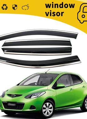 适用于09款马自达DEMIO雨挡车门晴雨挡车窗雨眉挡雨板改装饰