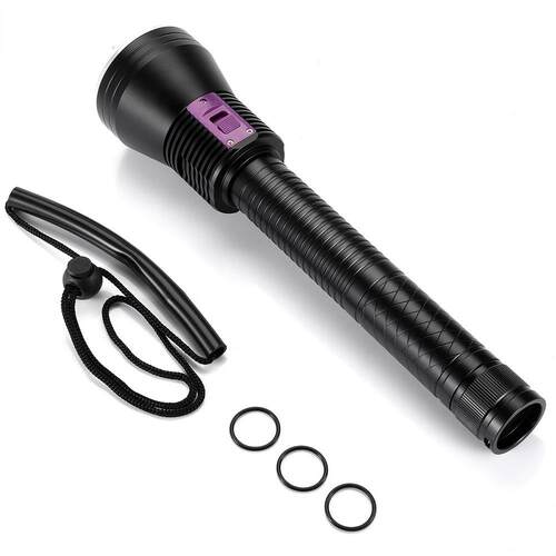 新款XHP70潜水手电筒P70大功率照明夜潜灯照明磁控开关白光黄光手 - 封面