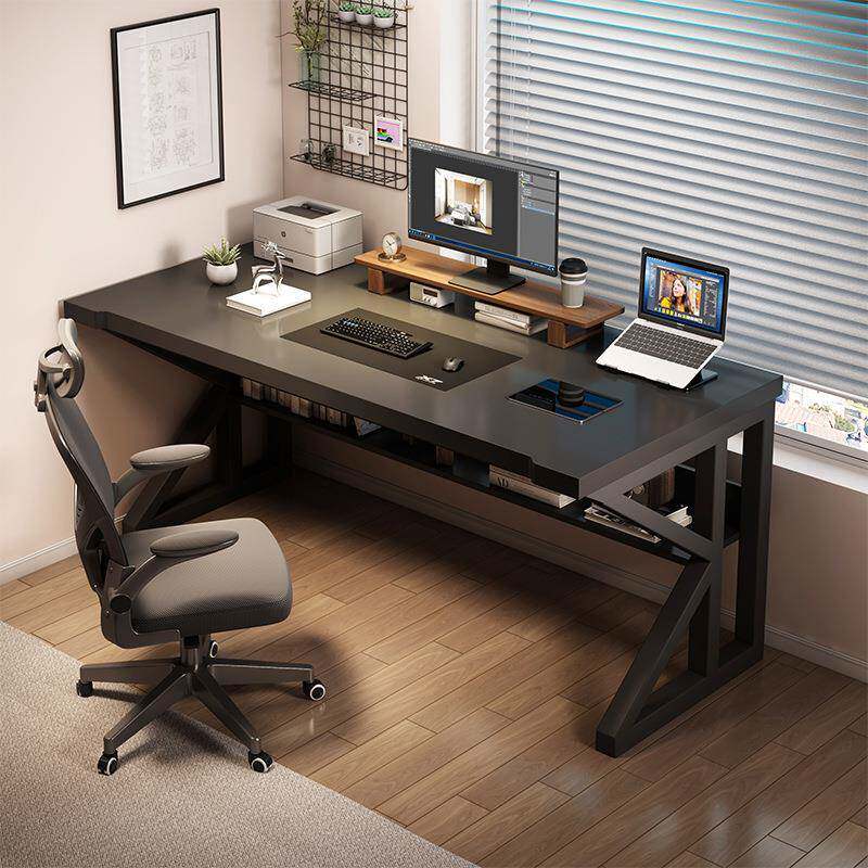 电脑桌带主机位桌椅带椅台式桌子家用房间用卧室简易电竞桌书桌