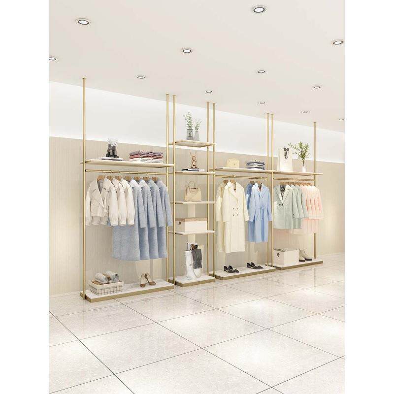 服装店展示架吊顶上墙组合货架挂衣服架子女装店铺陈列架男装展示