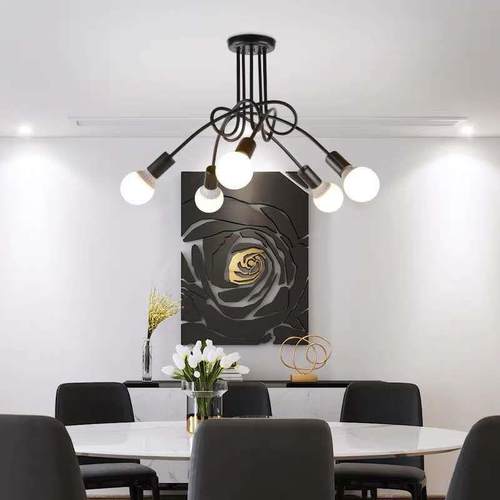 美式乡村工业风现代简约创意铁艺弯管家居书房卧室客厅儿童房