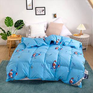 儿童羽绒被95白鹅绒加厚全棉被芯单人秋冬棉被子床上用品