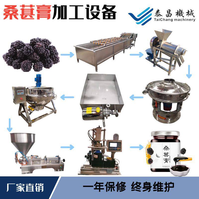 全套桑葚膏生产加工设备人参黄精归元膏山楂六物膏生产流水线