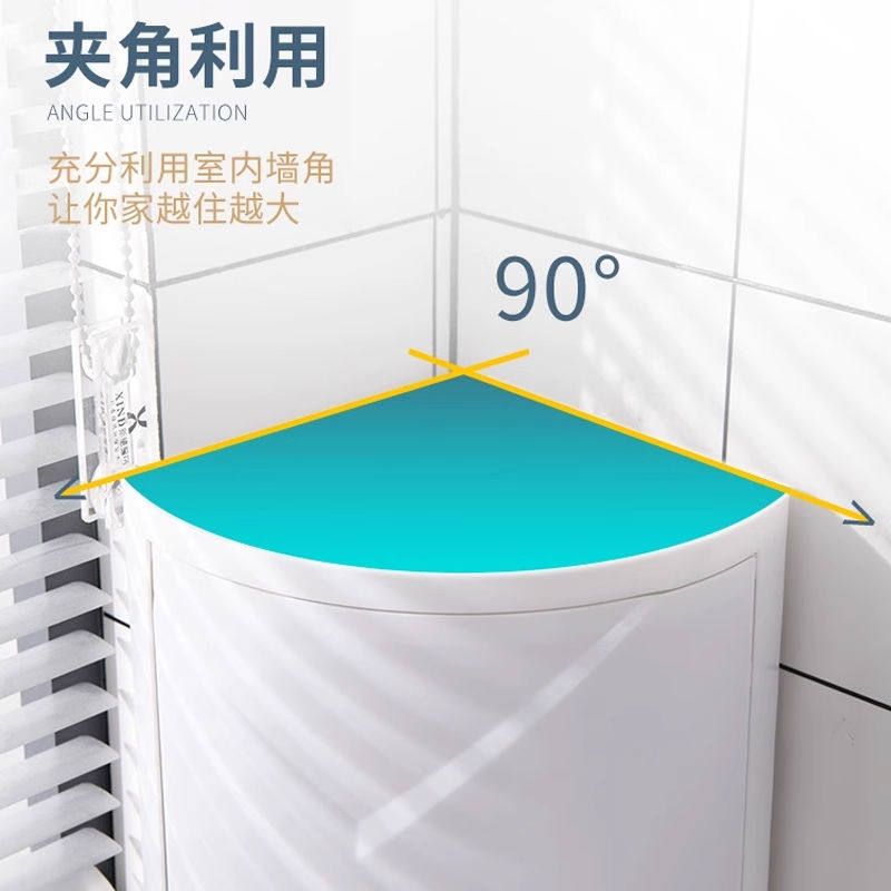 厨房置旋转式调味品调料收纳盒厨房旋转收落地分类收纳