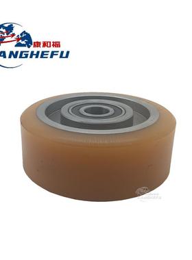 BT托盘搬运车SWE140叉车配件聚氨酯驱动轮5孔平衡轮辅助轮子