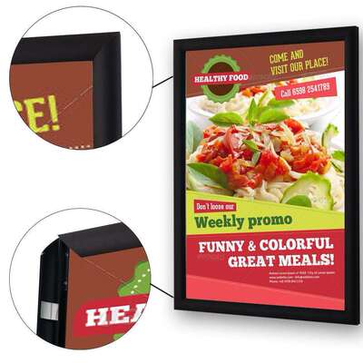 超薄广告灯箱高亮度铝质翻盖led灯箱led导光板灯箱直销