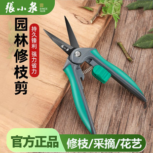 张小泉修枝剪刀花艺剪叶芽剪葡萄专用剪子鲜花水果采摘剪弹簧剪刀
