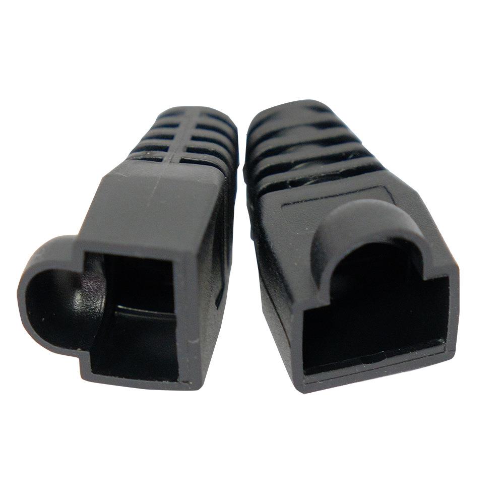 方贝 RJ45水晶头防尘护套8P8C通用网络塑料OD6.5超五类网线保护套