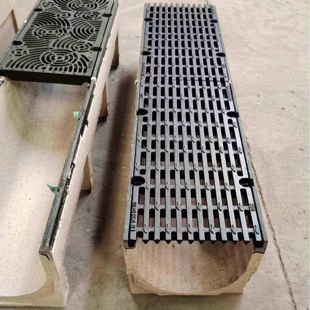 一体式树脂混凝土排水沟小区广场下水道沟槽缝隙式排水沟成品