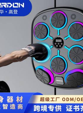 高登音乐拳击墙靶家用智能八靶位电子拳击机训练器音乐拳击机