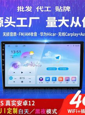 TS10S车机导航一体机八核Carplay+Auto7851功放4G安卓12导航仪