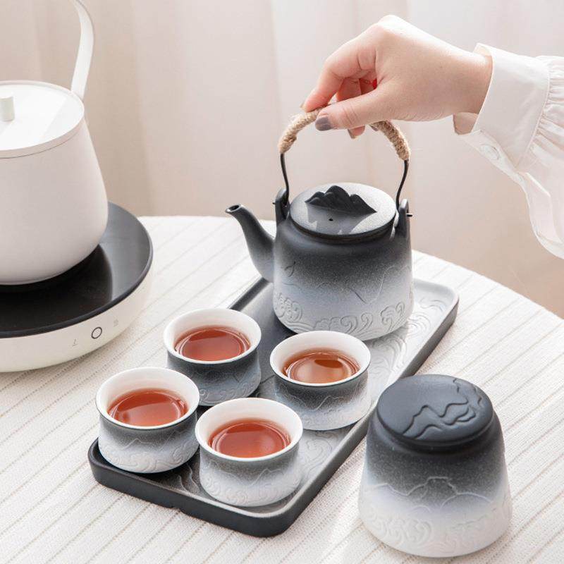 浪屿提梁壶套组-黑白渐变茶具套装家用客厅轻奢泡茶茶盘办公室,农用物资,其他肥料,淘宝优惠券,粉丝福利购,淘宝优惠卷
