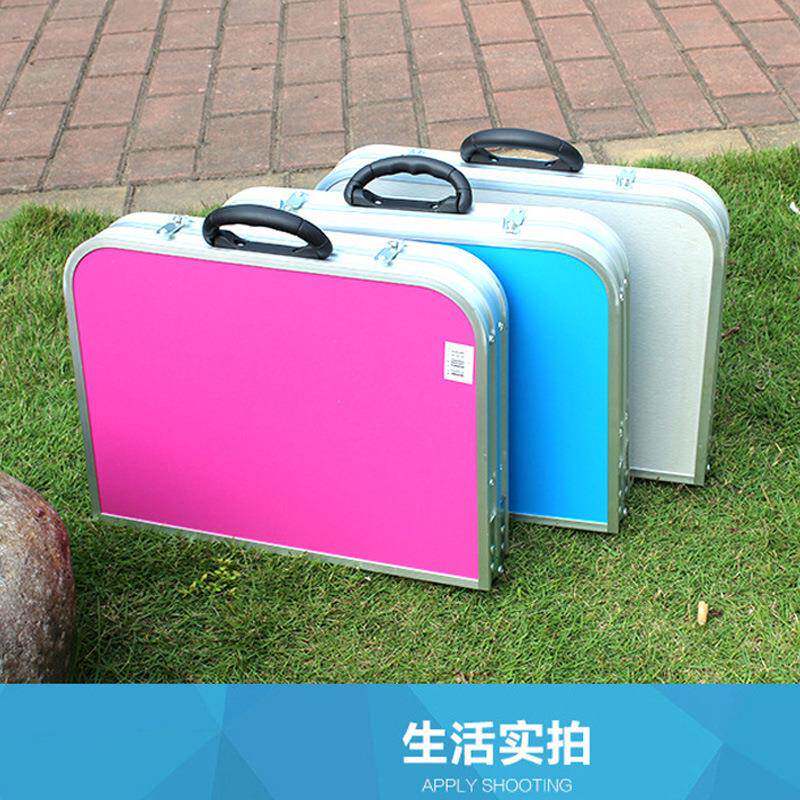 铝合金加高55cm户外中间对折叠便携车载小餐桌野炊椅摆摊电脑