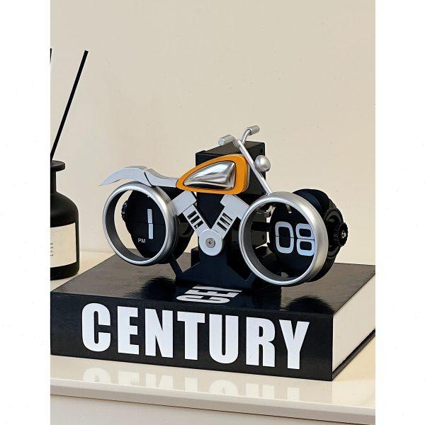 创意自动翻页时钟复古钟表客厅座钟摆件机械时钟桌面装饰摆钟台钟,家居饰品,座钟,淘宝优惠券,粉丝福利购,淘宝优惠卷