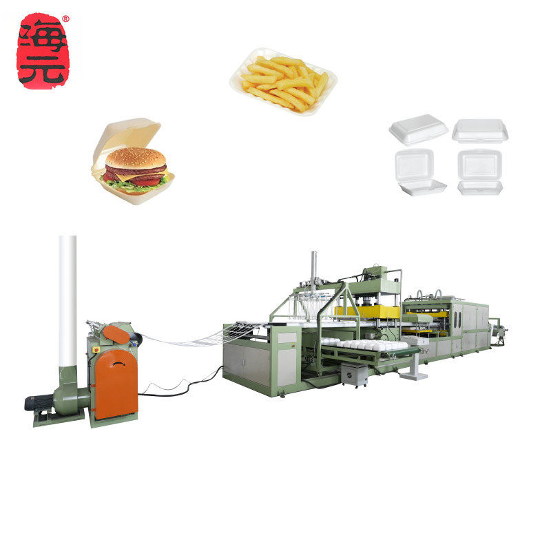 龙口厂家出口一次性泡沫饭盒机泡沫圆盘方盘生产设备快餐盒机械