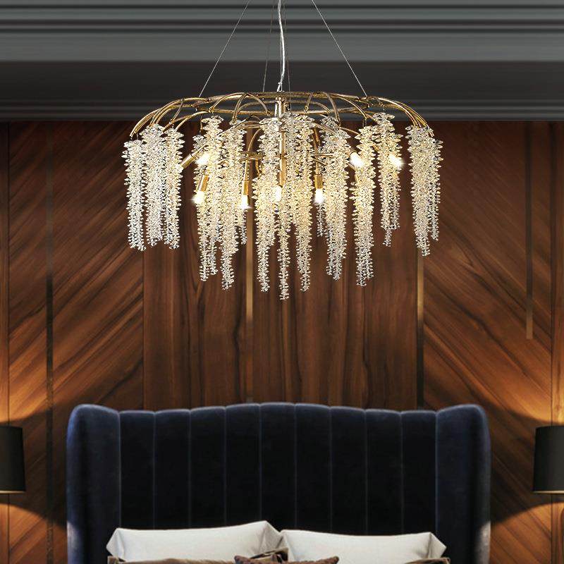 法式轻奢K9水晶全铜客厅圆形浪漫卧室流苏吊灯创意简约树枝餐厅灯,机械设备,其他机械设备,淘宝优惠券,粉丝福利购,淘宝优惠卷