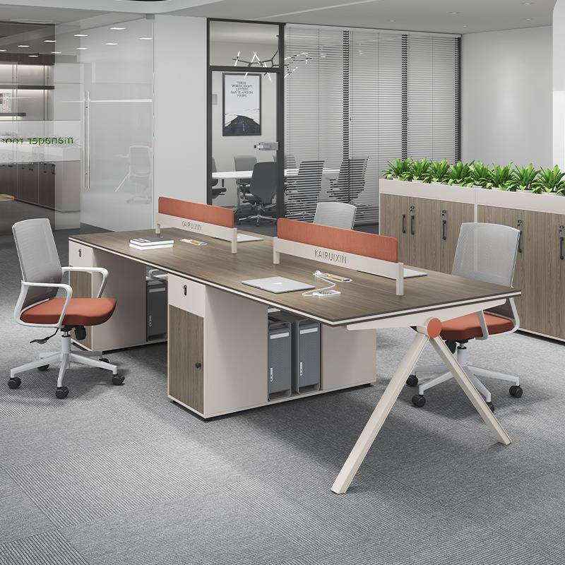 职员办公桌椅组合屏风办公桌六人位简约员工位卡座4/6人位办公桌