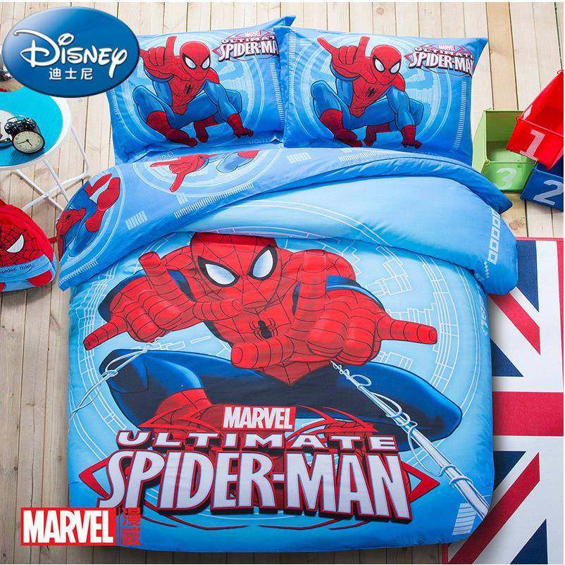 卡通四件套男孩全棉蜘蛛侠被套儿童床上用品家纺套件纯棉,纺织面料/辅料/配套,纺织机械配件,淘宝优惠券,粉丝福利购,淘宝优惠卷