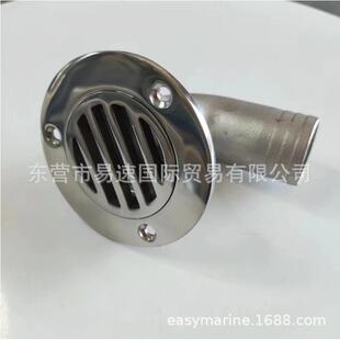 不锈钢32mm弯头出水口地漏弯地漏游艇配件漏水口