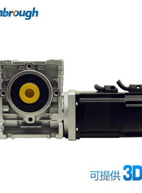 两相57蜗轮减速刹车步进电机电机力矩1.3NM减速比5-80