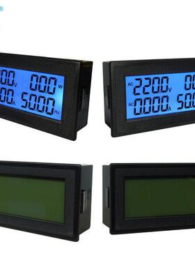 多功能数字交流电压电流表功率因数频率电能表AC220v380v数显表头