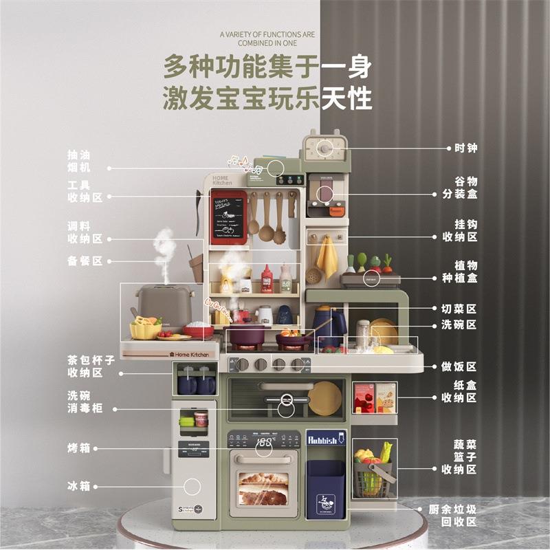 贝比谷儿童厨房玩具套装益智仿真女童女孩煮饭宝宝玩具过家家做饭
