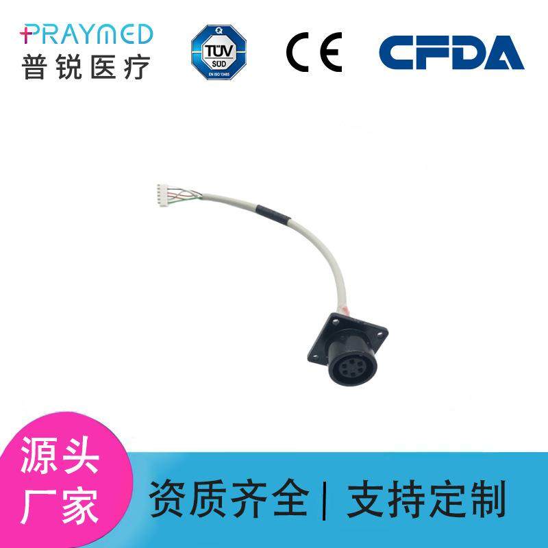 适用于迈瑞理邦监护仪心电导联线通用6PIN心电母座维修线