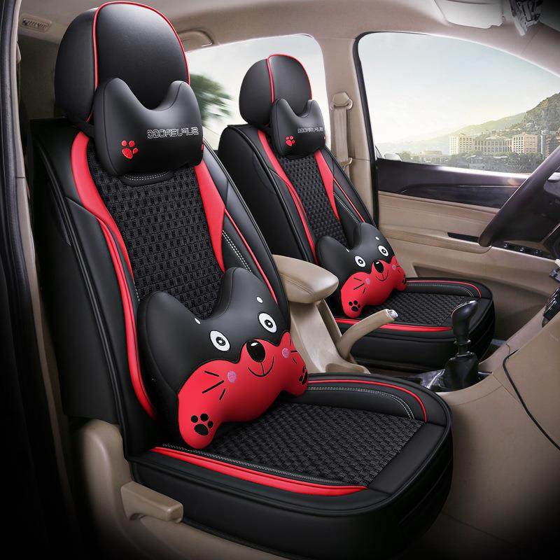 21年新款全包皮冰丝七座卡通四季汽车坐垫汽车座套夏凉垫,收纳整理,烫衣板及配件,淘宝优惠券,粉丝福利购,淘宝优惠卷