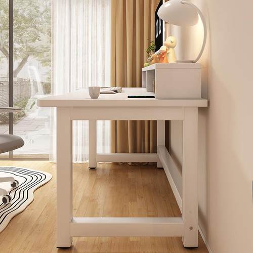 书桌电脑桌台式家用学生学习桌卧室办公桌简约现代小户型白色