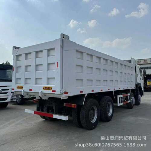 出售出口豪沃自卸车前四后八矿用工程车右驾驶舱垃圾后翻车