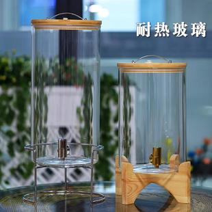 耐高温玻璃罐酿酒坛子密封专用高端泡酒瓶饮料桶可乐桶带龙头容器