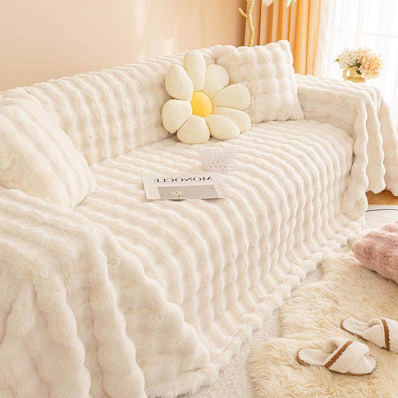 奶油风2025新款兔毛绒网红沙发盖布巾防滑沙发套罩防猫抓坐垫毯子,农用物资,其他肥料,淘宝优惠券,粉丝福利购,淘宝优惠卷