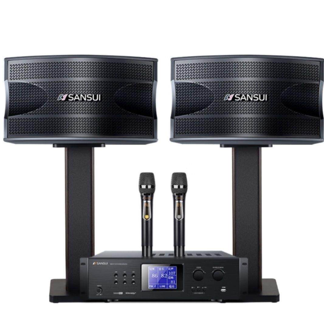 山水KF5家庭影院KTV音响套装全套卡拉OK点歌机触屏一体家用K歌