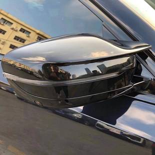 适用于宝马3系G20G28改亮黑碳纤牛角镜壳罩G42G30G22G12